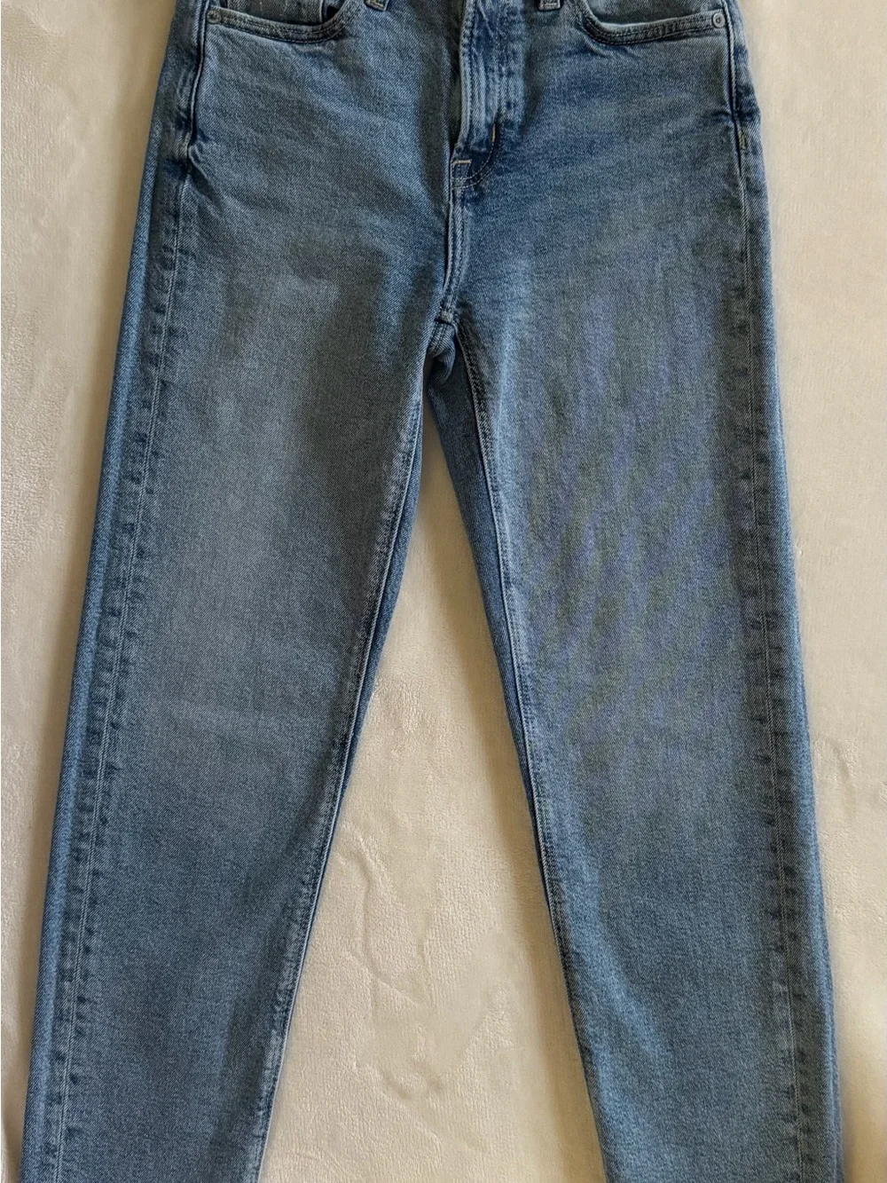 AE Super High Rise Ankle Straight Stretch Jeans NWOT - Picture 4 of 7
